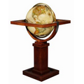 Frank Lloyd Wright Collection Wright 16" Antique Floor Globe w/Column Stand